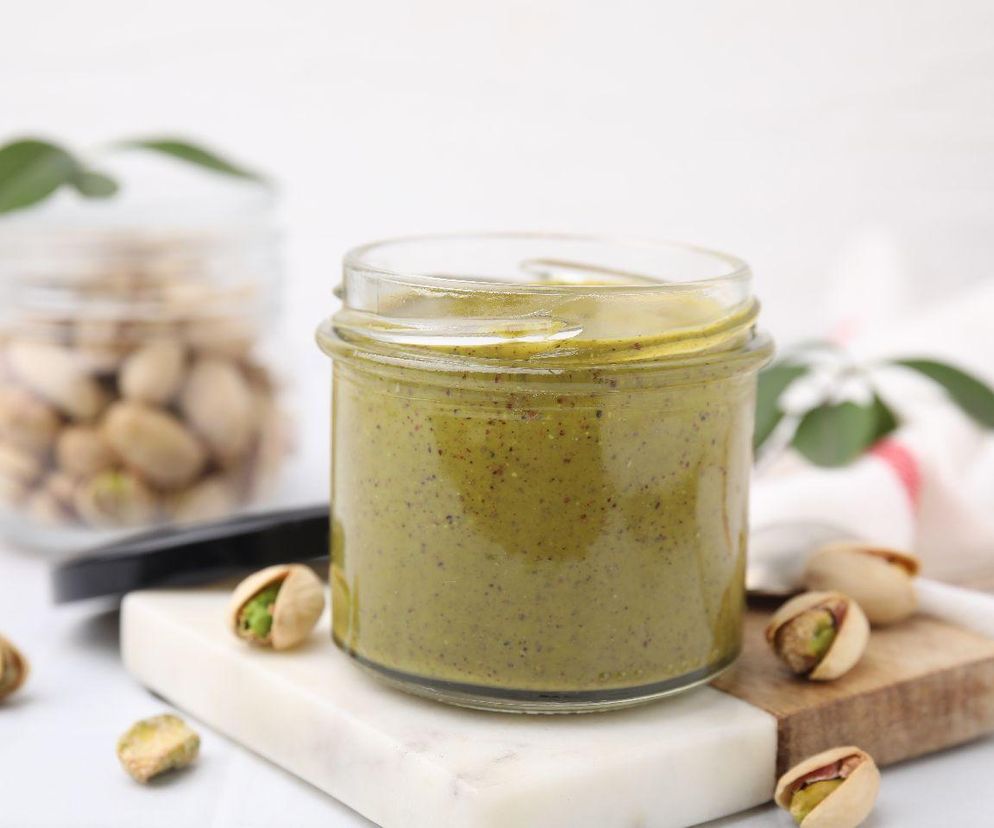 krem pistacjowy z białą czekoladą