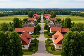 Brąswałd zachwyca. Niezwykła wieś 8 km od Olsztyna ma sekretny układ budynków?