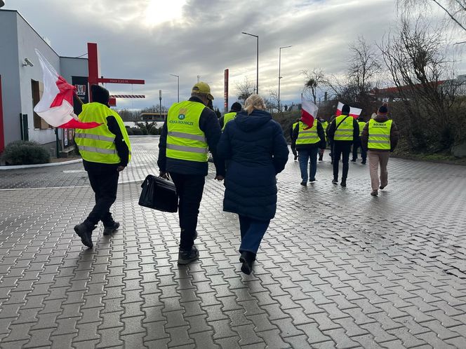 Protest rolników w Kołbaskowie