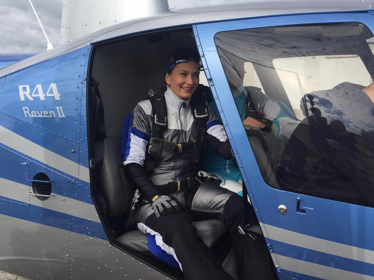 Anita Sokołowska na planie serialu Przyjaciółki