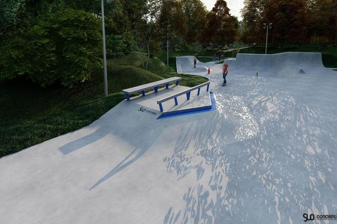 Koncepcja nowego skateparku w Rybniku