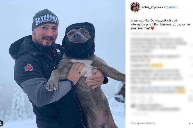 Artur Szpilka kupił psu czapkę! 