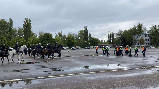 Ćwiczenia policjantów i strażników miejskich