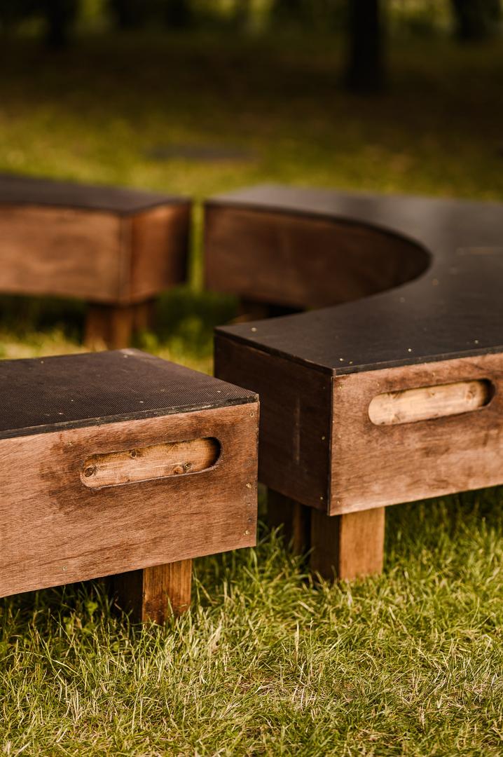 Warsztaty Mood for wood 2023 w Poznaniu – projekt „Bonfire” grupy pod kierunkiem Lukáša Šípa i Tibora Vargi z Politecniki Bratysławskiej