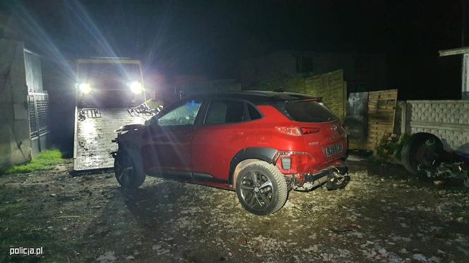 Skradziony SUV był już w częściach