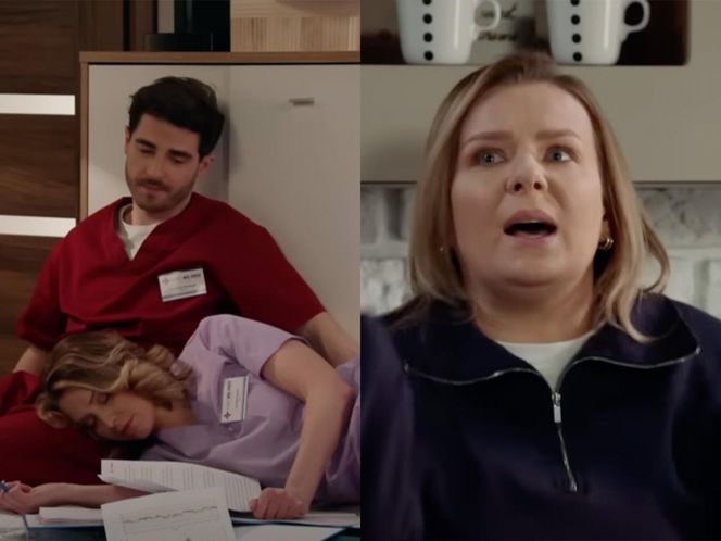 Pierwsza miłość. odcinek 4017: Kacper (Damian Kulec), Maja (Julia Kamińska), zwiastun serialu z YT: Marysia (Aneta Zając) 