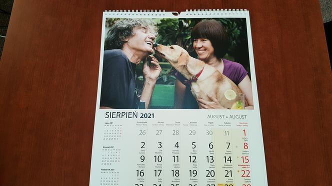 Kalendarz z adoptowanymi zwierzetami