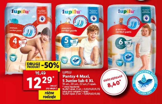 drugie opakowanie pantsów 50 proc. taniej