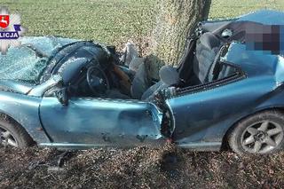 Osobówka uderzyła w drzewo pod Parczewem. 18-letnia pasażerka zginęła na miejscu