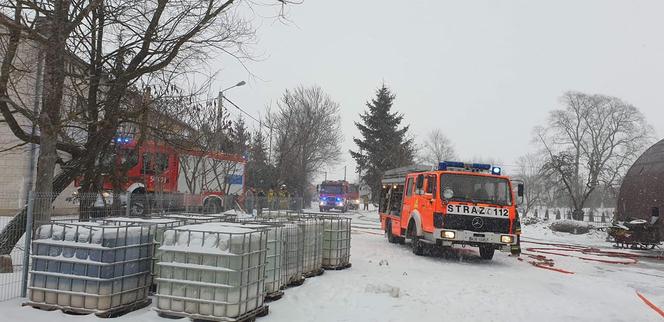 ZDJĘCIA z pożaru hali w Pieńkach Wielkich! Domownicy uratowali członka rodziny! OGROMNE straty