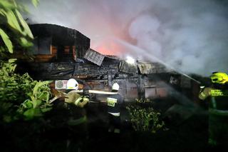 Pożar hotelu w Łodynie