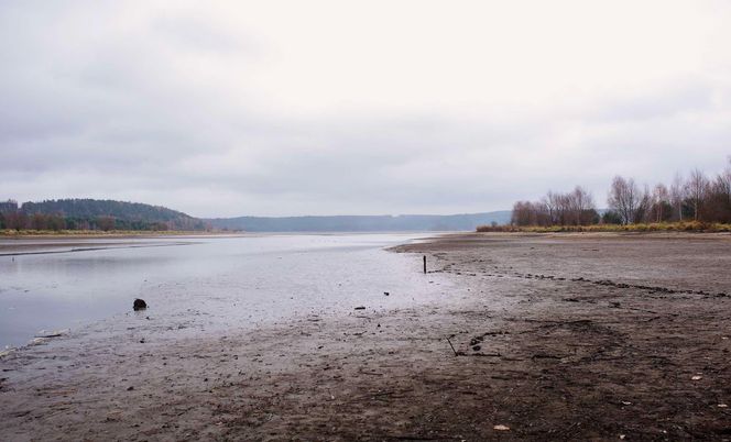 Mroczne klimaty nad zalewem brodzkim. Idealne na spacer dla fotografów