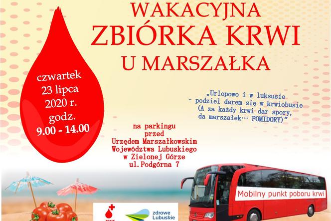 Wakacyjna zbiórka krwi u marszałka