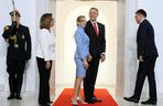 Marta Nawrocka cała na niebiesko zachwyciła w Sejmie  