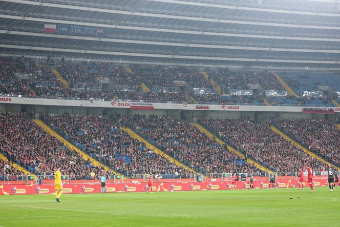 Kibice na meczu Polska -Nowa Zelandia na Stadionie Śląskim