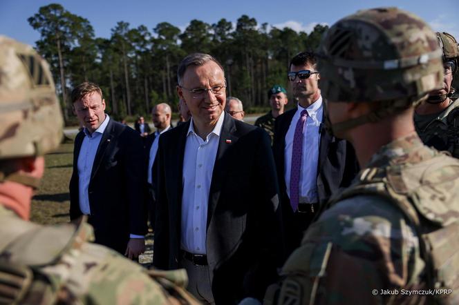 Andrzej Duda w Fort Stewart