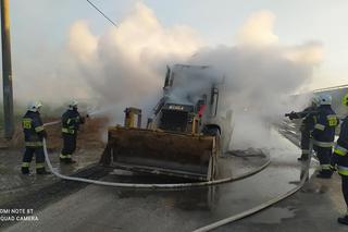 Pożar koparki na budowie trasy S5 w Niewieścinie! Gigantyczne straty [ZDJĘCIA]