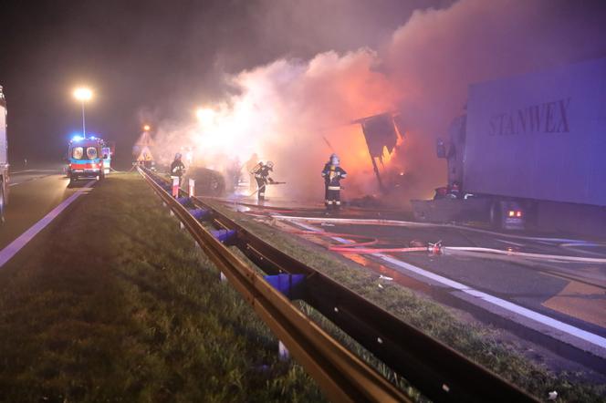 wypadek na DK1 Mykanów Częstochowa