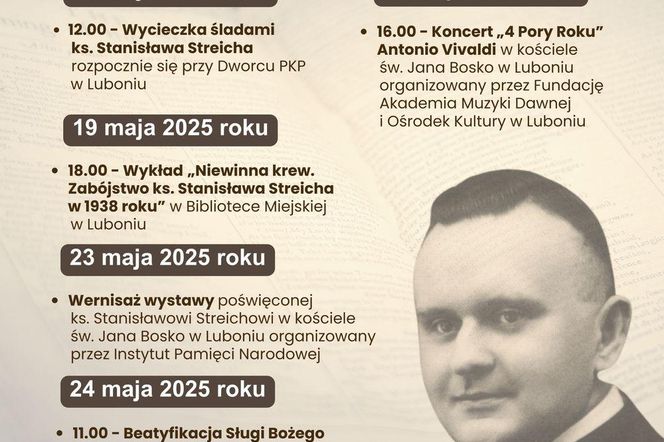 25 maja beatyfikacja ks. Stanisława Streicha