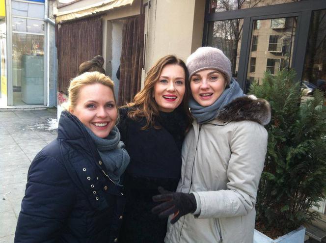 Przyjaciółki 5 sezon. Anita Sokołowska, Magdalena Stużyńska, Małgorzata Socha na planie