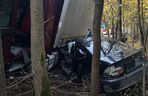 Tragiczny wypadek w pobliżu przejścia granicznego. Kierowca z Ukrainy zginął na miejscu