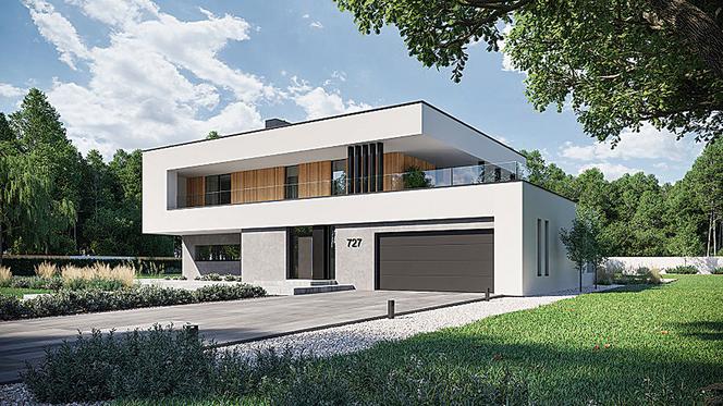 NewHouse 727 wariant 1 – MH-NH-727 W1 (architekt Jacek Niebieszczański) 