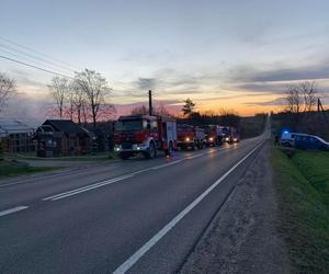 Pożar zakładu stolarskiego w Parszowie 30-03