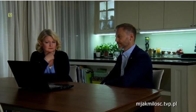 M jak miłość. Marta (Dominika Ostałowska), Andrzej Budzyński (Krystian Wieczorek)