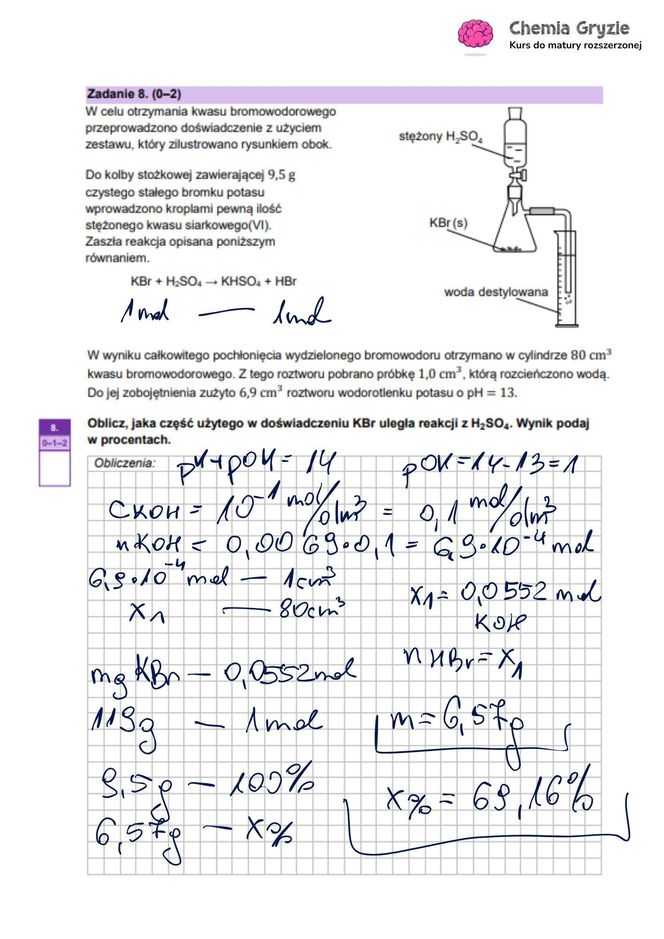 Matura 2025 chemia rozszerzona - odpowiedzi do wszystkich zadań z arkusza CKE 16.05.2025 - Formuła 2023