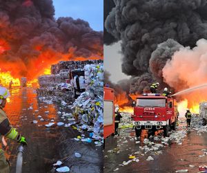Piekło na wysypisku! Potężny pożar tworzyw sztucznych w lubelskim 