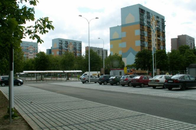Parking przy dworcu w Łodzi