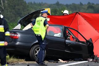 Tragiczny wypadek w Krzepicach. Auto czołowo zderzyło się z TIRem