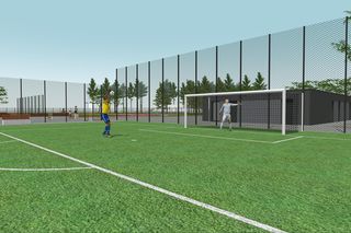 Nowy Orlik na terenie Gminnego Ośrodka Sportu i Rekreacji „Szwacin” w Godzieszach Małych