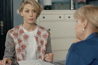 Barwy szczęścia odc. 3196. Małgorzata (Adrianna Biedrzyńska), Malwina (Joanna Gleń)