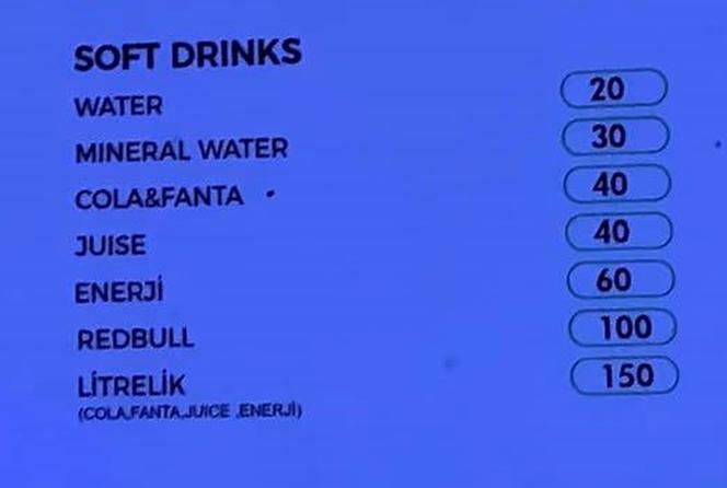 Ceny alkoholu w 2023 r. w tureckim barze
