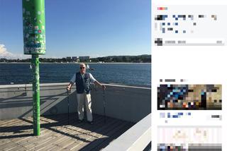 Wałęsa poczuł wakacje! Z kijkami ruszył na molo! [ZDJĘCIA]