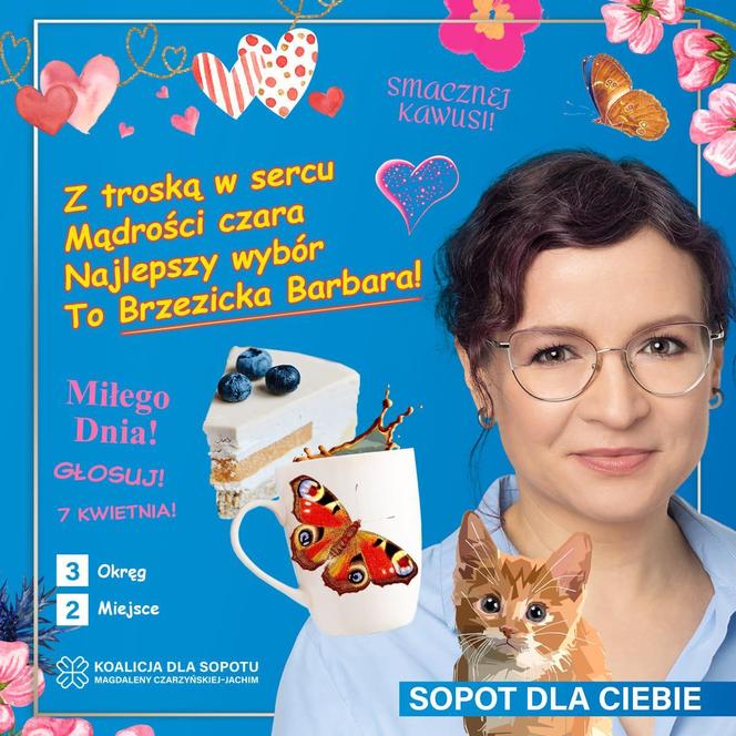 BRZEZICKA Barbara kandydatka do Rady Miasta Sopotu 