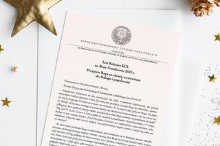 Rektor KUL w liście na Boże Narodzenie o potrzebie dialogu
