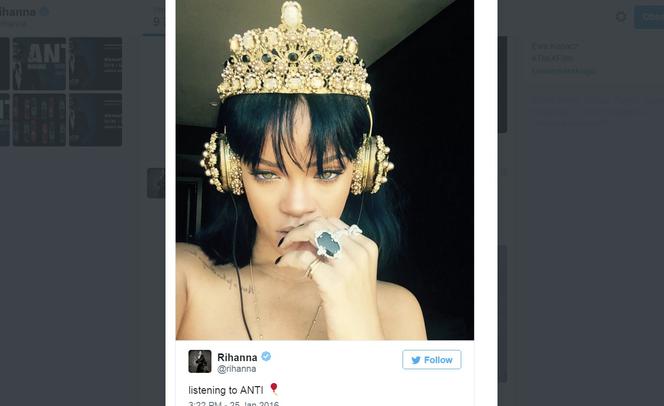Rihanna Anti - zdjęcie zapowiadające nową płytę 2016
