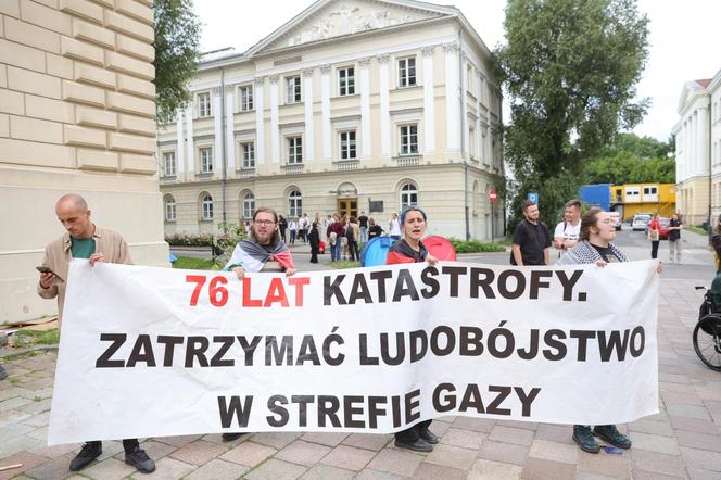 Protest studentów UW