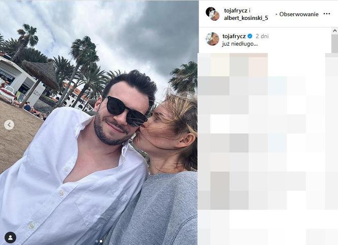 Olga Frycz i jej partner Albert Kosiński