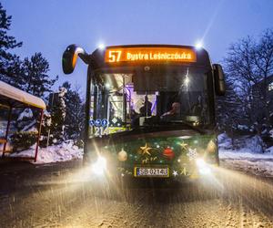 Świąteczny autobus w Bielsku-Białej