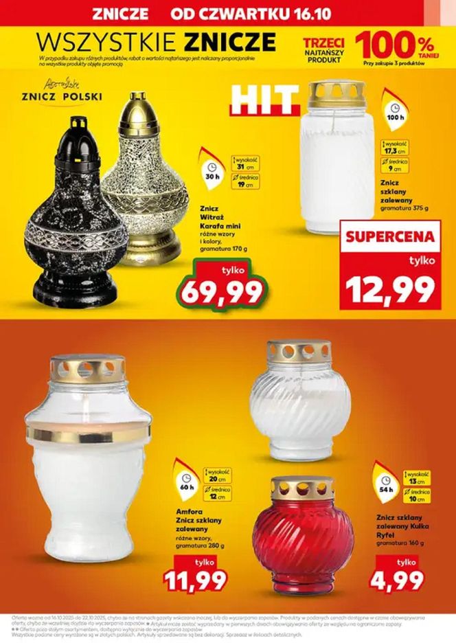 Ceny zniczy - Kaufland