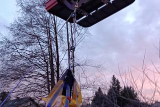 Wypadek na posesji w pow. kraśnickim. Mężczyzna został uwięziony w silosie