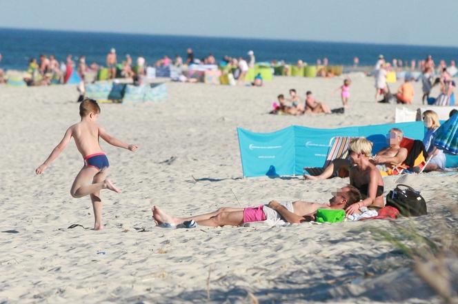 Joanna Racewicz na plaży
