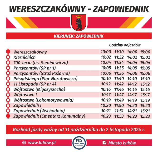 Jak dojechać do łukowskich cmentarzy? Specjalna linia autobusów dowiezie mieszkańców do miejskich nekropolii