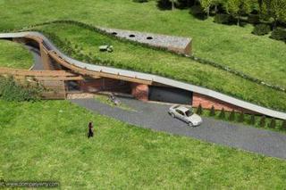 Projekt domu ziemianki ArchiTerra II pracowni TXMA