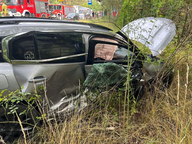 Citroen zderzył się z peugeotem pod Zieloną Górą. Dwoje dzieci trafiło do szpitala