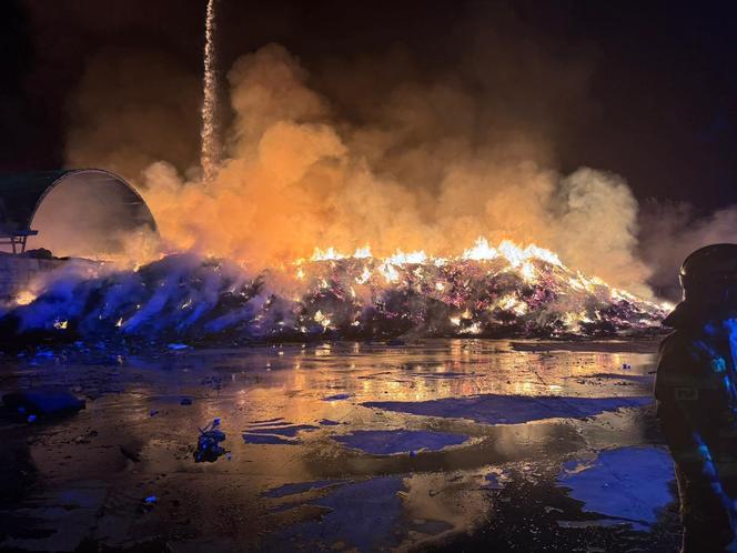 Pożar firmy Widrex w Koniecpolu