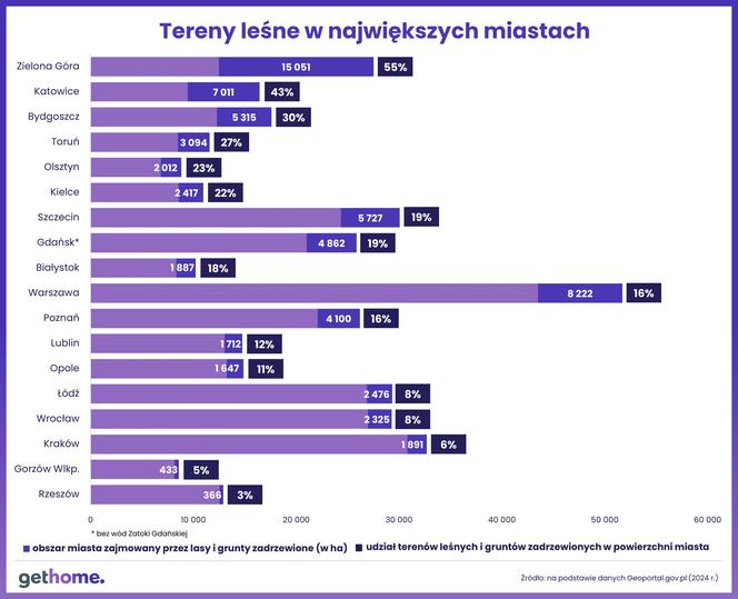 Najbardziej zielone miasta w Polsce. Jak wypadły Kielce? Zobacz ranking